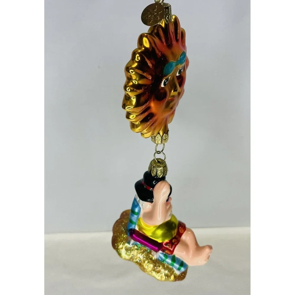 VTG 2000‎ Christopher Radko Santa's Day In The Sun  Large Christmas Ornament